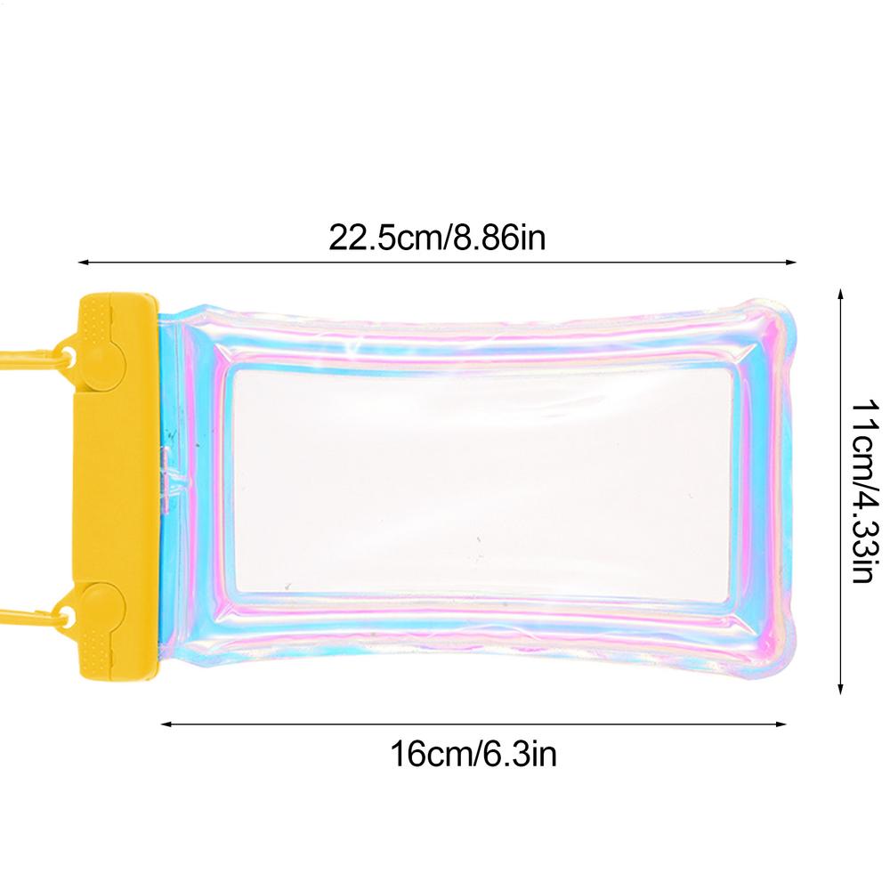 Waterproof Phone Case Portable Underwater Phone Protector Reusable Phone Dry Bag with Lanyard Screen Touchable Diving Pouch