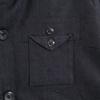 Brand New HB Big Hood Silky Denim Mod Coat M Long Coat Denim Jacket Men's Used