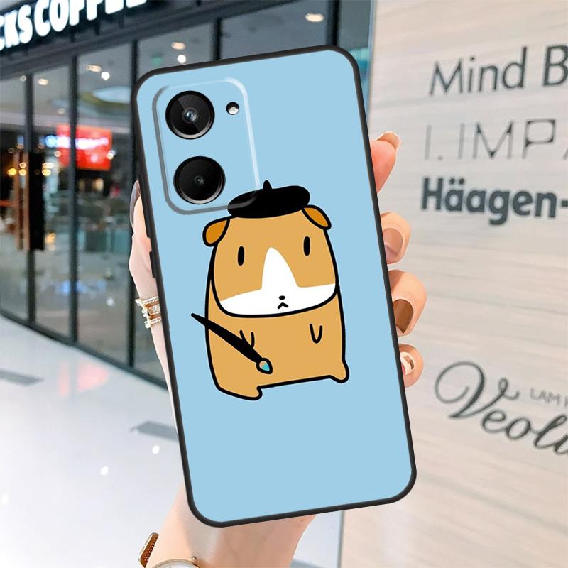 Lustiger Meerschweinchen-Ballon-Case für Realme GT7 Pro GT6 11 12 13 14 15 Pro Plus C55 C53 C35 C33 C61 C65 C67 C53 C71 C75