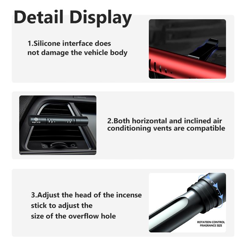 Awqtn1 Car Air Outlet Aroma Fragrance Vent Clip Air Fresh Diffuser For Volvo Xc60 Xc90 V40 V60 S60 V50 V90 S80 C40 XC40 V70 XC70 C30