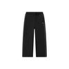 Embroidered Logo Loose Casual Pants Women Bottoms Black F11W018606GBK