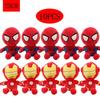 10Pcs Man Spidermaned Plush Toys Movie Dolls Marvel Avengers Soft Stuffed Hero Captain America Iron Christmas  Gifts