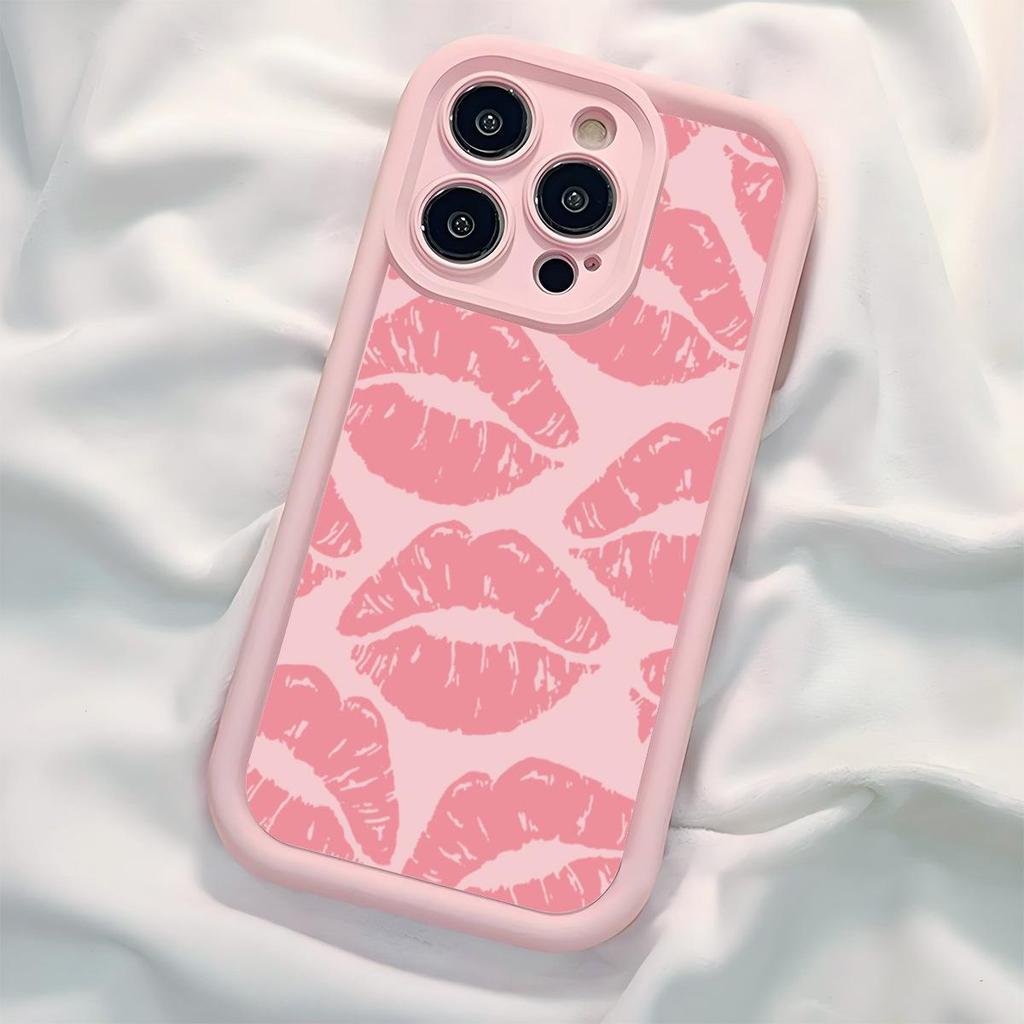 Sky Eye Pink Groove Lippenstift-Druckhülle für iPhone 15/16/17