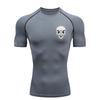 Skeleton Men's Sports T-shirt 2026 Training Fitness Compression Quick Dry Short Sleeve T-Shirt Rashgard Tops Jogging Gym