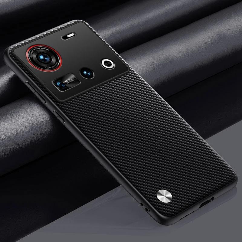 Per Custodia Nubia Z70 Ultra 5G Custodia Lussuosa in Pelle PU Per ZTE Nubia Z70 Ultra Cover Posteriore in Silicone Antiurto Protezione Completa