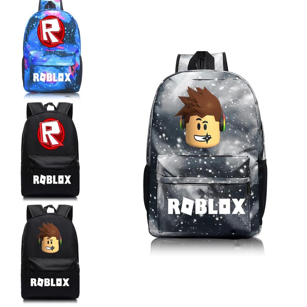 Roblox Pattern Kids Schoolbag Backpack With Starry Background And Large Capacity