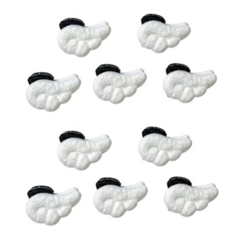 2/5/10 Pezzi Ala d'Angelo Peluche Pinza per Capelli Donna Mini Frangia Laterale Pinza per Capelli Copricapo Accessori Fermagli Carini ad Ala
