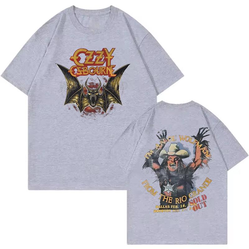 Heavy Metal Rock Ozzy Osbourne Trička pro Muže Ženy Letní Tričko s Krátkým Rukávem Ozzy Osbourne Hip Hop Vintage Trička Muži