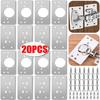 Stainless Steel Hinge Repair Plate with Screw Cabinet Drawer Hinge Mounting Fixed Plates Furniture Hardware Hinge Repair Boards