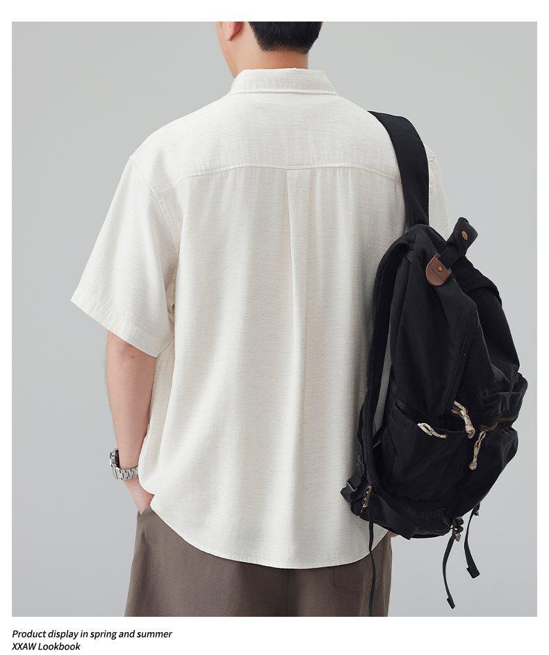 Men's 2026 Trendy Japanese Style Retro Loose Short Sleeve Polo Shirt
