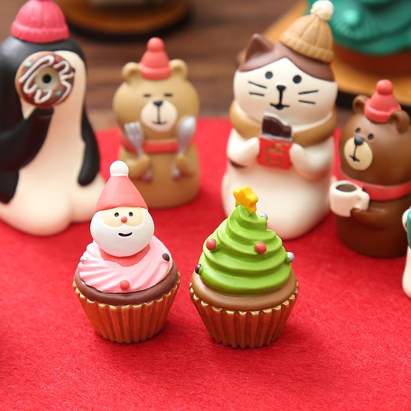 Babbo Natale Giapponese Ornamenti Natalizi in Resina Fatti a Mano