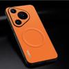 Skin Feel Magnetic Marking Pattern Leather Case for Huawei Pura 80 Ultra Mate 70 Pro Plus Thin for Magsafe Wireless Charge Cover