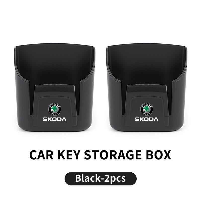 Car Vent Storage Box Tools Organizer Card Holder Tidy Case Accessories For Skoda VRS Octavia Kamiq Kodiaq Karoq RS Superb Fabia BS2