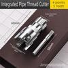 1/2 inch and 3/4 inch Pipe Threading Tool Hex Shank 5 Tooth Pipe Thread Cutter Quick Threading Pipe Threading Die