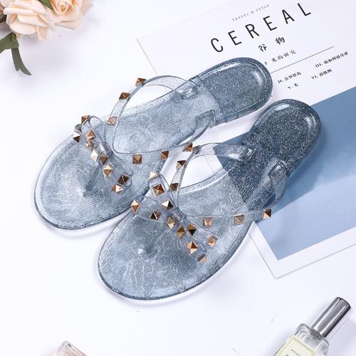 2024 Summer Flip Flops Women Slide Sandals Crystal Bling Beach Slippers Casual Shoes For Women Light Wedges Platform Slippers