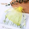 100Pcs Organza Bags Large Capacity Vibrant Color Multipurpose Party Favor Mesh Bags Drawstring Jewelry Gift Bags