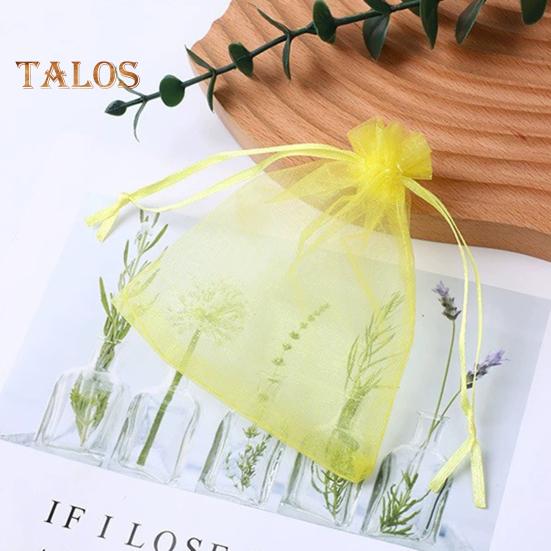 100Pcs Organza Bags Large Capacity Vibrant Color Multipurpose Party Favor Mesh Bags Drawstring Jewelry Gift Bags