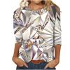European and American Women's Round Neck Long-sleeved T-shirt with Sequins 3D Printing