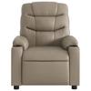 Relax Chair In Cappuccino Brown Artificial Leather