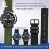 Pro řadu Casio PROTREK PRG-601 PRG-600 PRG-650 PRW-6600Y GA2200 Prodyšný nylonový plátěný řemínek 24mm Náramek s rychloupínáním