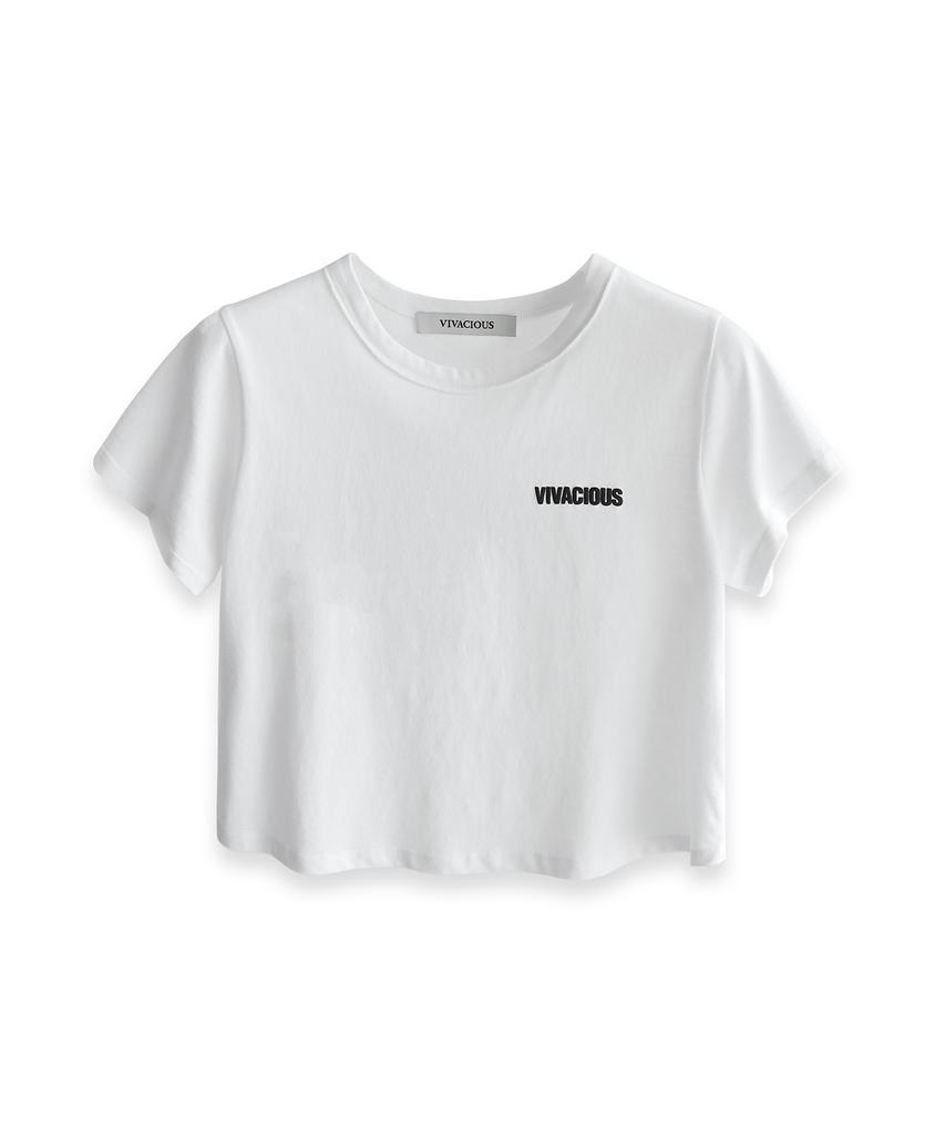 VIVACIOUS Adia Crop Tee White