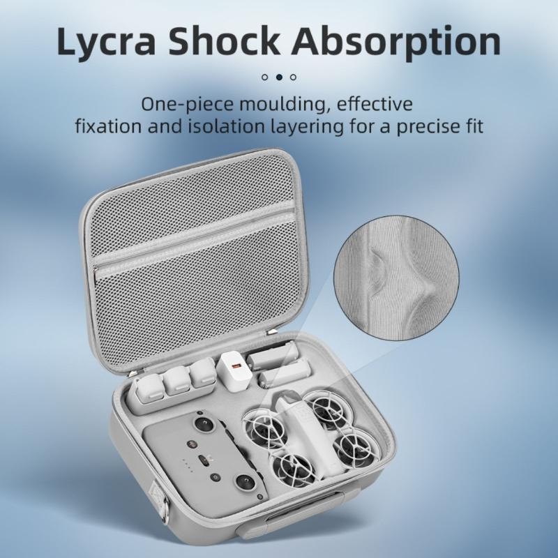 Portable Drones Carrying Case With Inner Compartments, Water Resistant For Drones, Lightweight Design Handbag