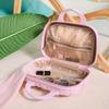 Sac Boîte Cosmétique Portable Grande Capacité Imperméable 14 Pouces Sac de Rangement Cosmétique Anti-Humidité Trousse de Toilette Valise pour la Maison le Voyage