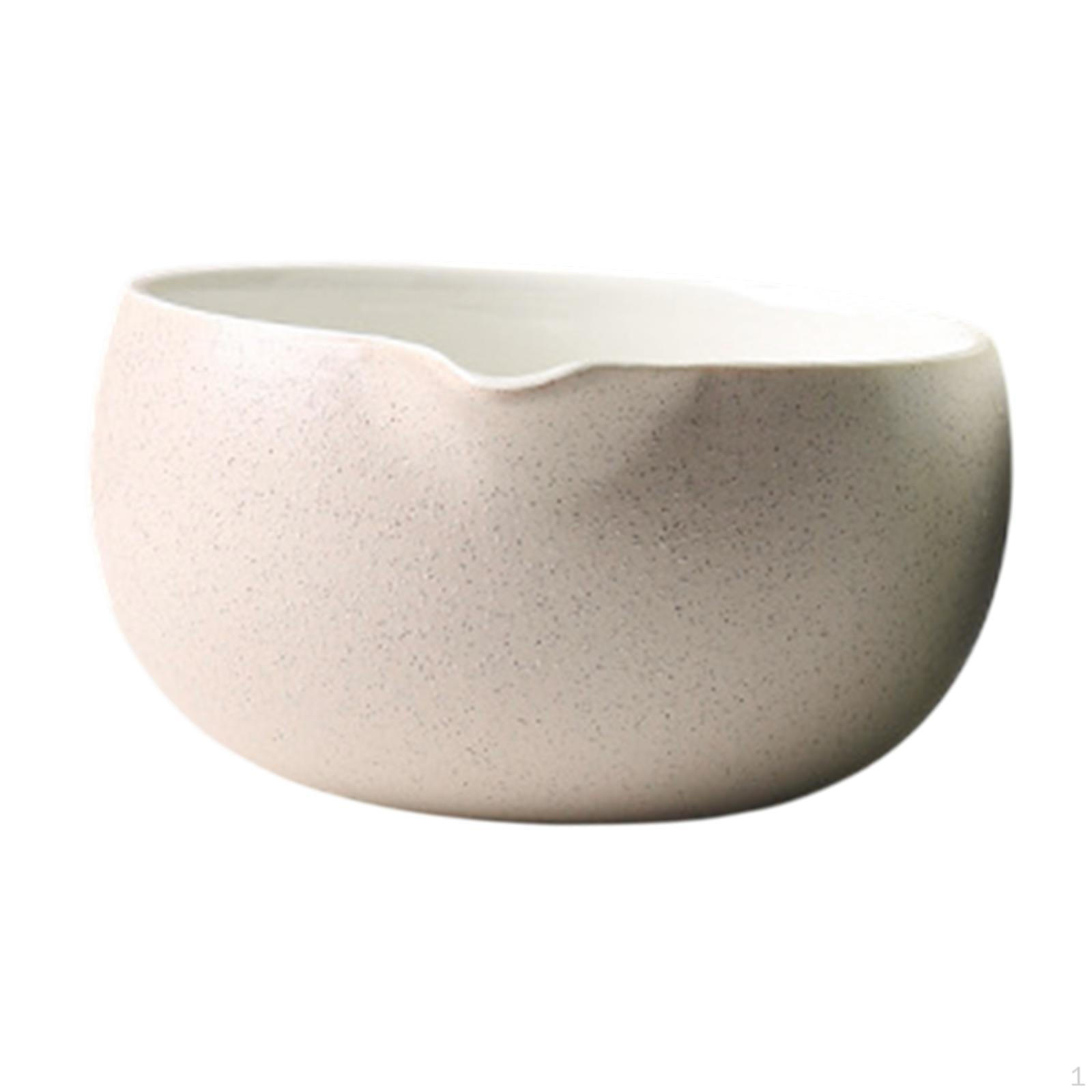 

Ceramic Bowl for Matcha Preparation Portable Mixing Tool Tea Enthusiasts Gray