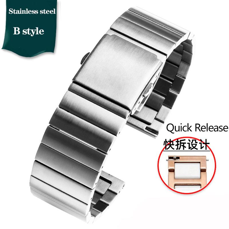 23mm Ceramic Stainless Steel Strap Watchband For Casio PROTREK Series PRW-30 PRW-50 PRW-60 PRW-70YT Waterproof Sport  Watch Band