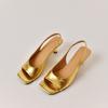 2025 new French retro silver cat heel fish mouth open-toed sandals women's summer high heels