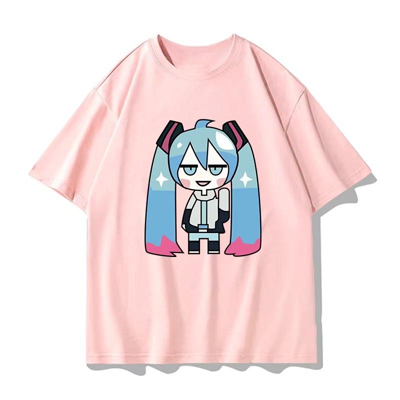 

Милый забавный узор Короткий рукав Детская летняя 100% хлопок Повседневная удобная футболка Топы Мужская и женская Уличная Свободная футболка 4XL