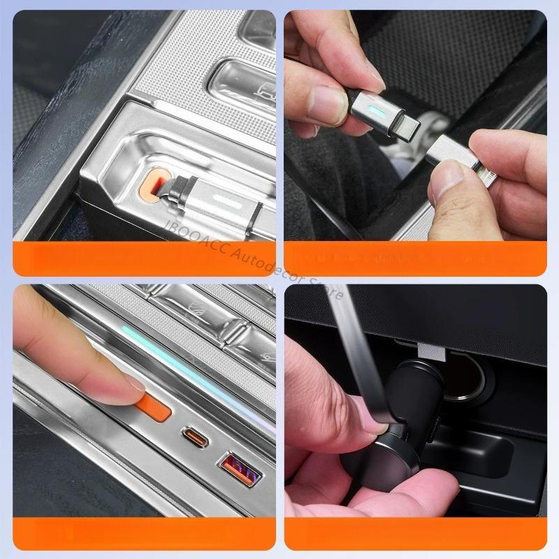 For Geely Zeekr 9X 2025 2026 Central Control Charger Expansion Docking Station Super Fast Charge Electric Vehicle Accessories