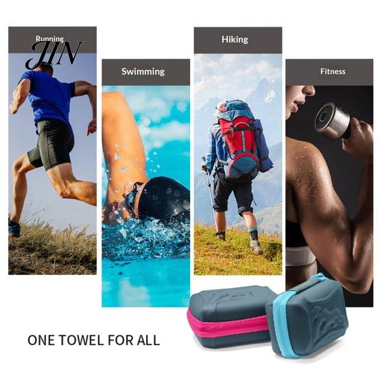 Sweat Absorbing Fitness Towel 1/5Pcs Cooling with Carrying Case, Quick Dry Absorbent Ice for Moisture-wicking Sports Neck & Face, Breathable