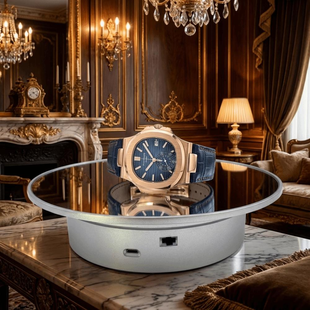 USB Powered Rotating Display Stand Motorized Jewelry Display Platform  Professional Shooting