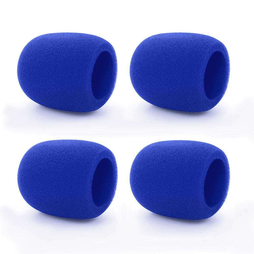 4PCS Microphone Foam Covers, Thick Handheld Stage Microphone Cover Foam Karaoke DJ Microphone Covers Disposable