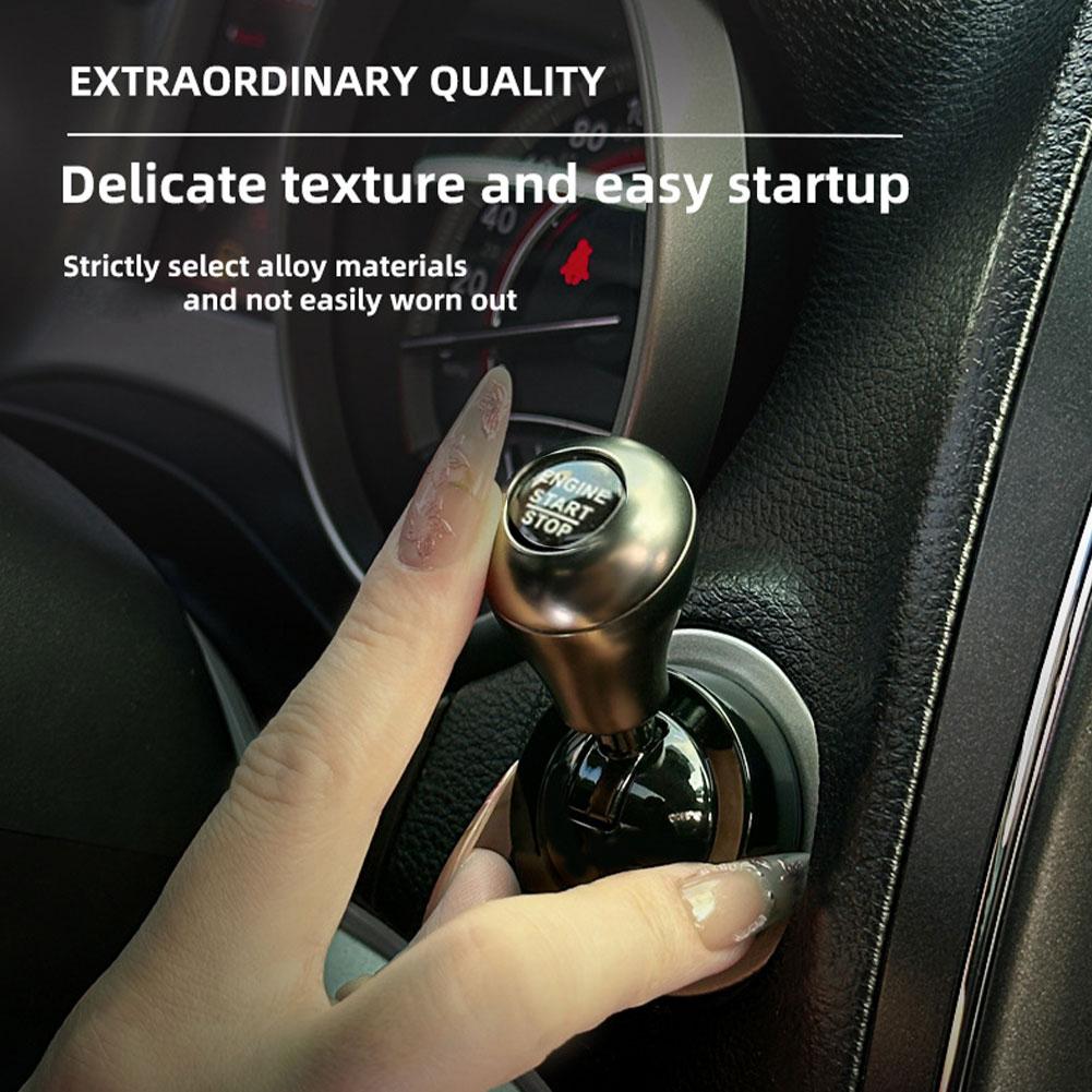Car One Touch Start Button Rocker Push Button Cover Car Ignition Device Stop Start Button Cover Auto Interior Decor Accessories