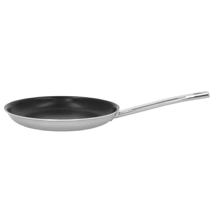 Crêpière - DEMEYERE EcoLine 5 - 28 cm - Inox 18/10 - Antiadhésif - Tous feux
