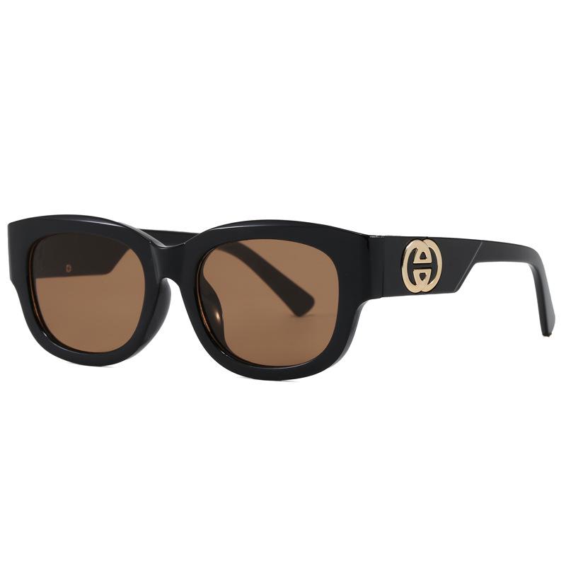 Korean Style Retro Square UV Protection Sunglasses - Classic, Versatile, High-End Feel