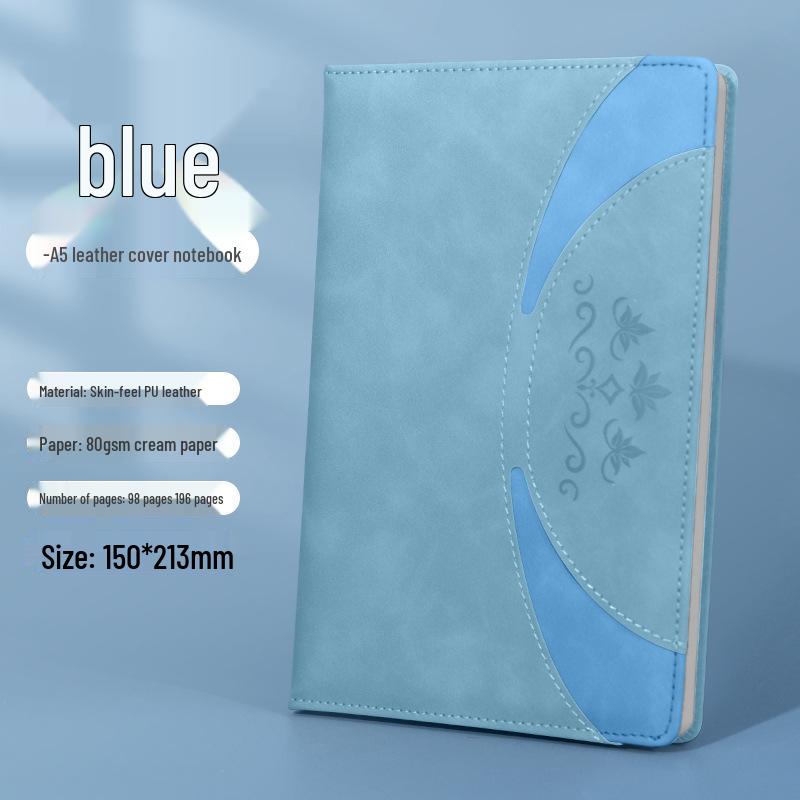 Retro Office Business Planner Notebook with Buckle - Thickened Student Diary