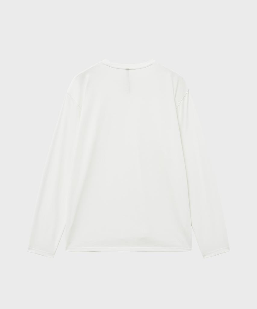NOIRER Silky Blended Crew Neck T-Shirt (White)