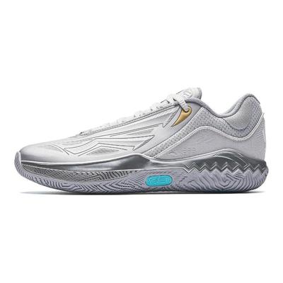 KAI SPEED 2 ανδρικά παπούτσια μπάσκετ ασημί τιρκουάζ A SHOCK PRO με απορρόφηση κραδασμών αντιολισθητικά ανθεκτικά χαμηλά με νάιλον πλάκα σχήματος Χ 912611114S-2