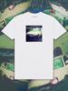 White T-shirt with Lada Priora Print