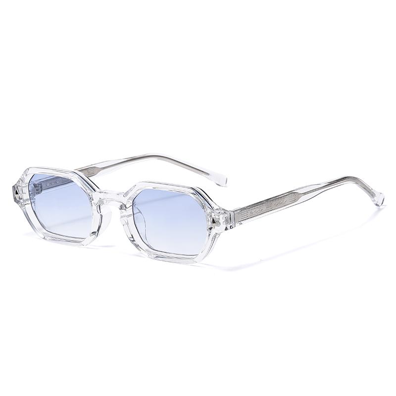 New Black Square Retro Sunglasses Branded Designer Concave Irregular Thick Frame Men Women Fashion Sun Glasses Uv400
