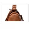 Dámská měkká PU kůže Vintage stylová crossbody taška