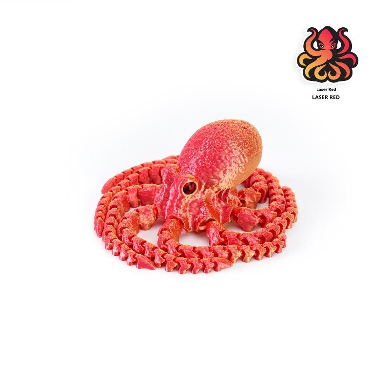 3D Printed Articulated Octopus Poseable Tentacles Desk Toy Pla Sculpture For Kid Jointed Body Decorative Toy