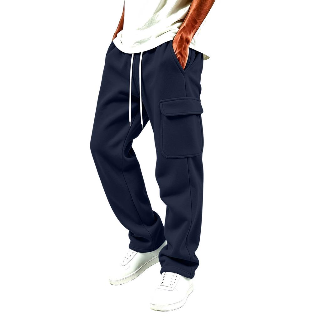 Men's Color Casual Sweatpants with Pockets for Everyday Wear