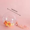 Small Doll Storage Bag Outdoor Doll Bag Keychain Portable Carrying Case Transparent Doll Display Bag with Plush Ball
