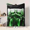 1pc The Matrix Flannel Throw Blanket - HD Printed Lightweight Soft Warm All-Season Blanket for Sofa, Bed, Travel, Camping 004