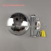 Hemispherical Black and White Pendant Light Base with Arc-Shaped Ceiling Plate