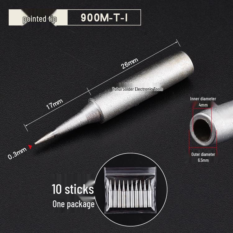 936 Universal Soldering Iron Tip for Constant Temperature Stations - Frosted, Pointed, Horseshoe Blades